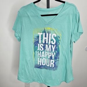 Kids Aqua Graphic Tee